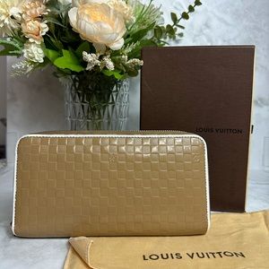 LouisVuitton DAMIER VERNIS Rare ZIPPY WALLET